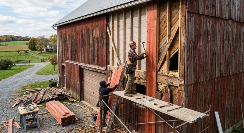 Barn Siding Replacement in Marine City, MI