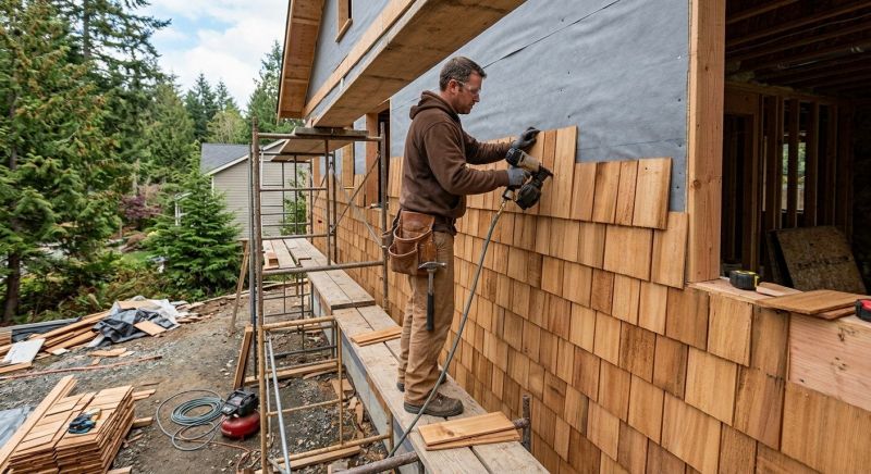 Cedar Siding Installation in Fraser, MI