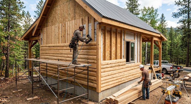 Log Siding Installation in Macomb County, MI