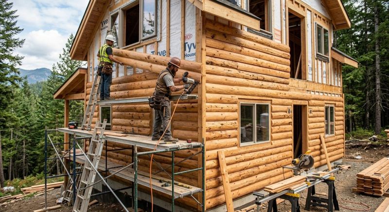 Log Siding Installation in Macomb County, MI