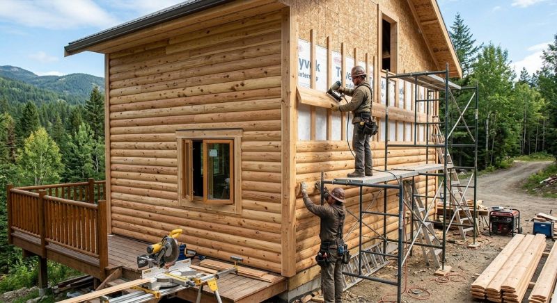 Log Siding Installation in Saint Clair, MI