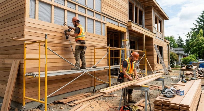 Wood Cladding Installation in Almont, MI