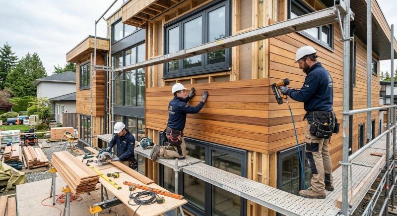 Wood Cladding Installation in New Baltimore, MI