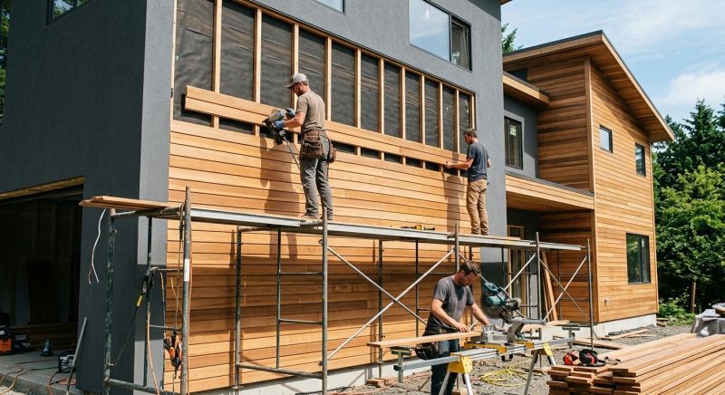 Wood Cladding Installation in Richmond, MI