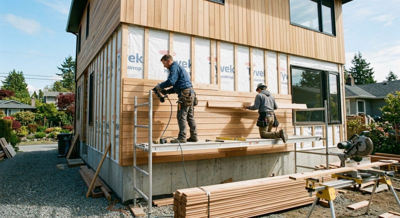 Wood Cladding Installation in Rochester, MI